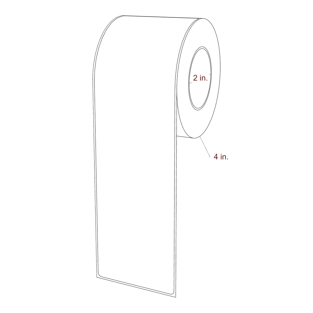 2.85" x 10" Rectangle Roll for Epson ColorWorks, VIPColor & Primera Printers; 2.85" x 10" Rectangle Label Diagram