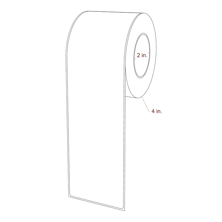 2.85" x 10" Rectangle Roll for Epson ColorWorks, VIPColor & Primera Printers; 2.85" x 10" Rectangle Label Diagram