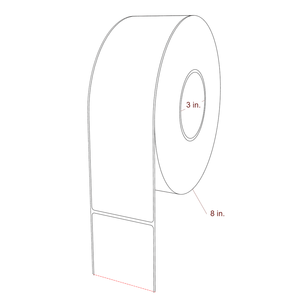 2.85" x 10" Inkjet Label Rolls | Fits Epson ColorWorks, VIPColor & Primera
