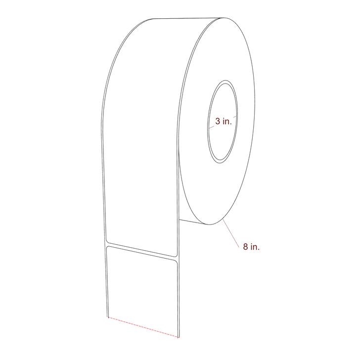 2.85" x 10" Inkjet Label Rolls | Fits Epson ColorWorks, VIPColor & Primera