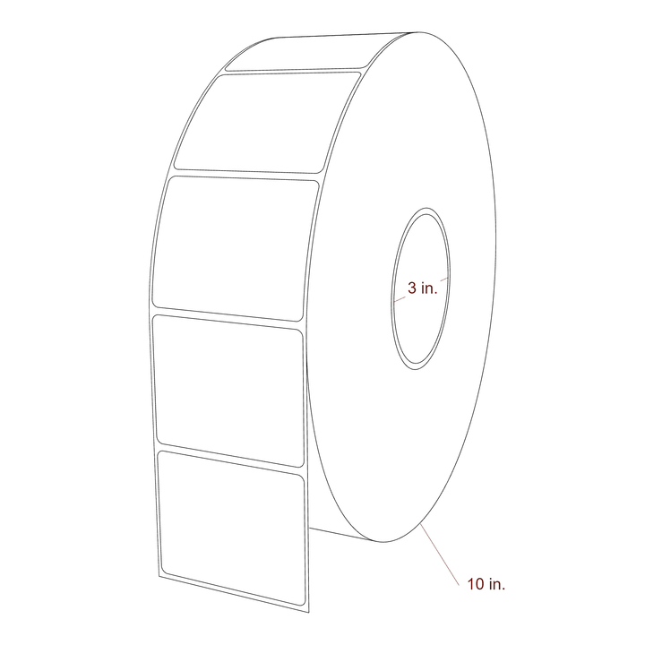 2.85" x 2.25" Inkjet Label Rolls | Fits Epson ColorWorks, VIPColor & Primera