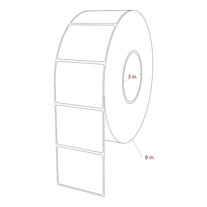 2.85" x 2.25" Inkjet Label Rolls | Fits Epson ColorWorks, VIPColor & Primera