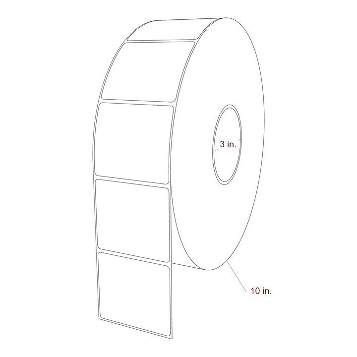 2.85" x 2.5" Inkjet Label Rolls | Fits Epson ColorWorks, VIPColor & Primera