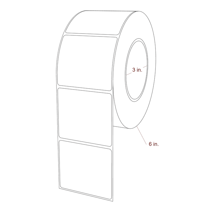 2.85" x 2.5" Inkjet Label Rolls | Fits Epson ColorWorks, VIPColor & Primera