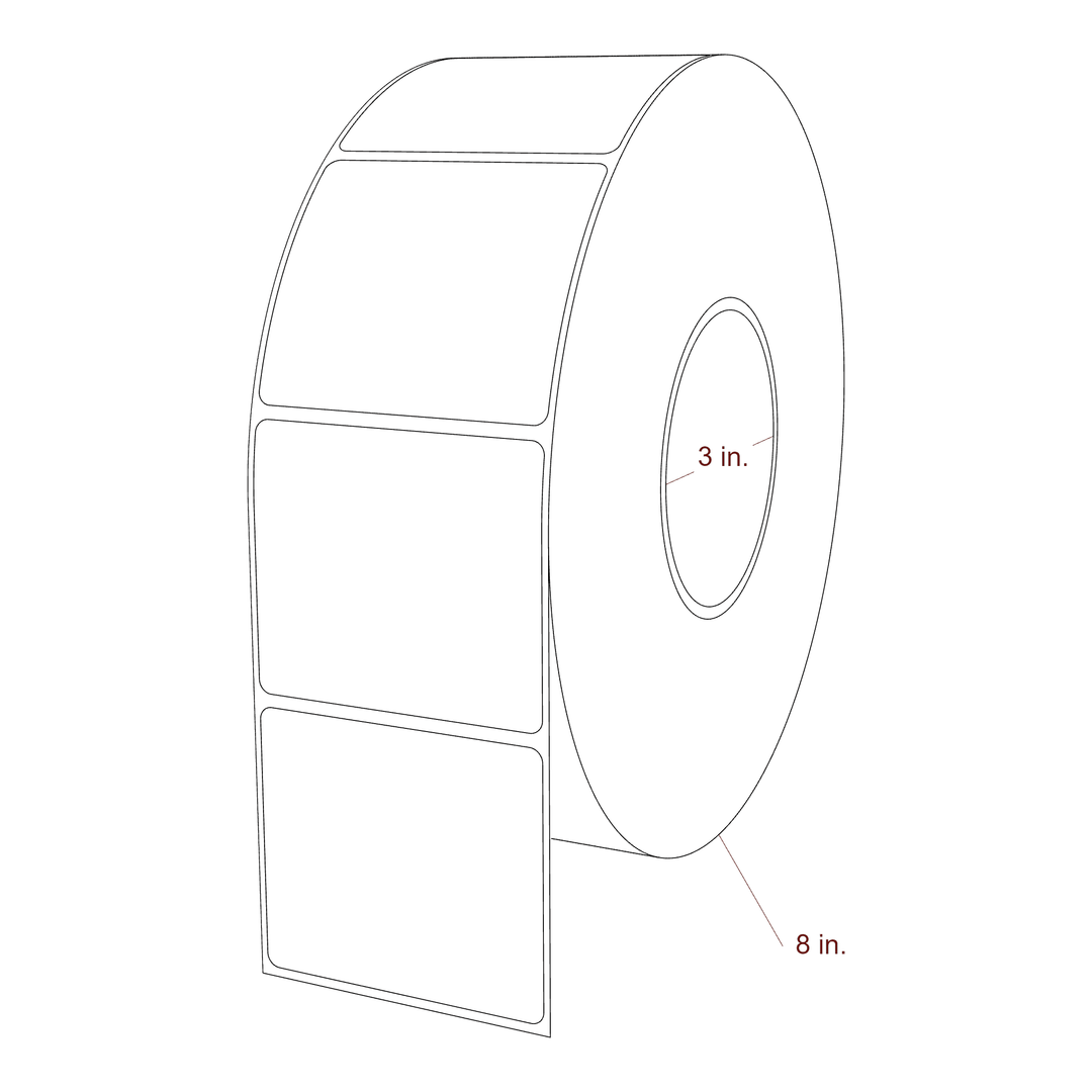 2.85" x 2.5" Inkjet Label Rolls | Fits Epson ColorWorks, VIPColor & Primera
