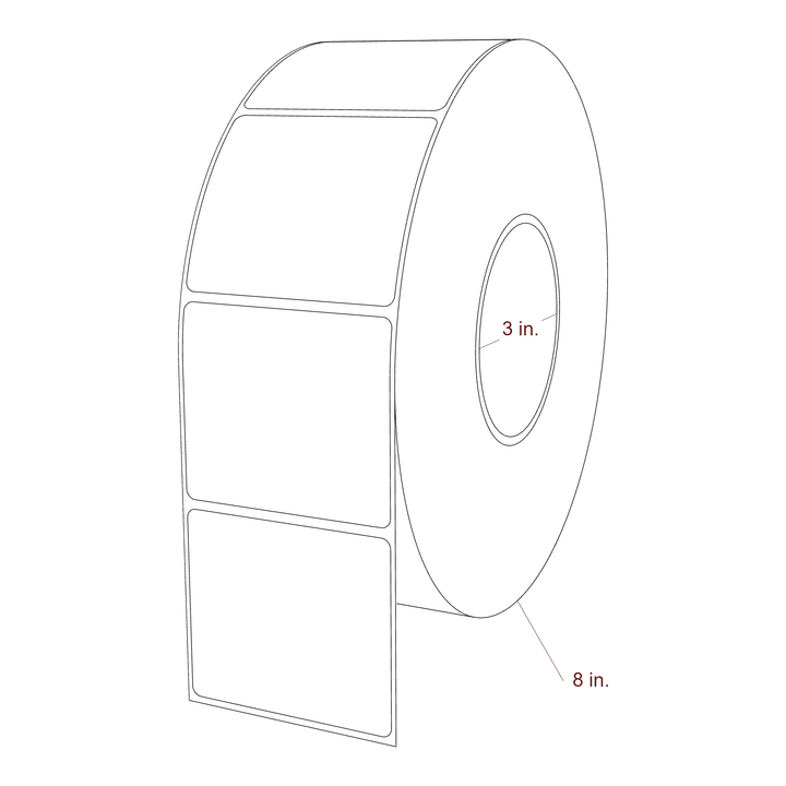 2.85" x 2.5" Inkjet Label Rolls | Fits Epson ColorWorks, VIPColor & Primera
