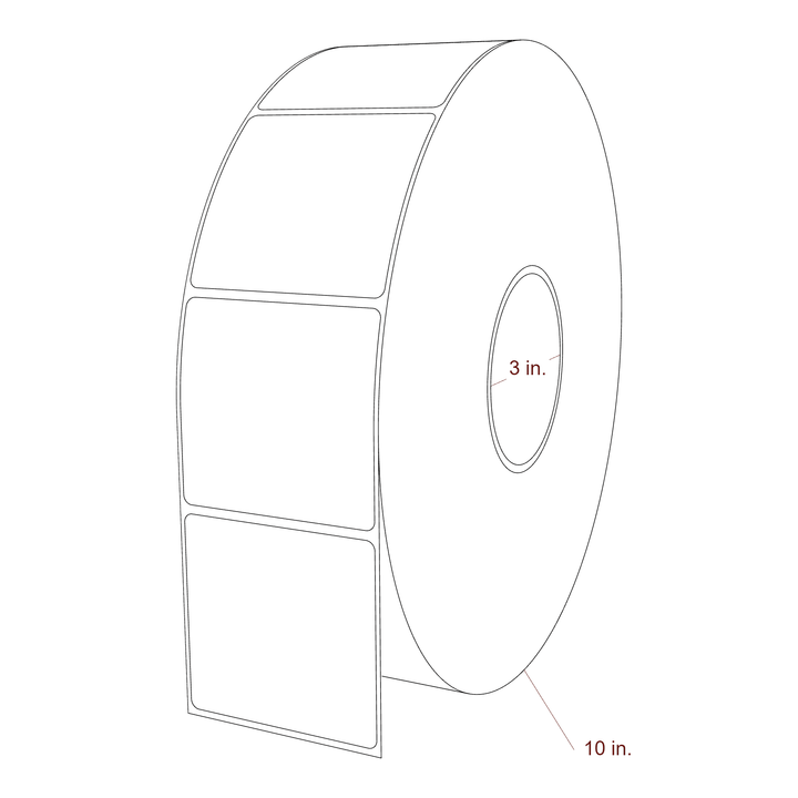 2.85" x 2.75" Inkjet Label Rolls | Fits Epson ColorWorks, VIPColor & Primera