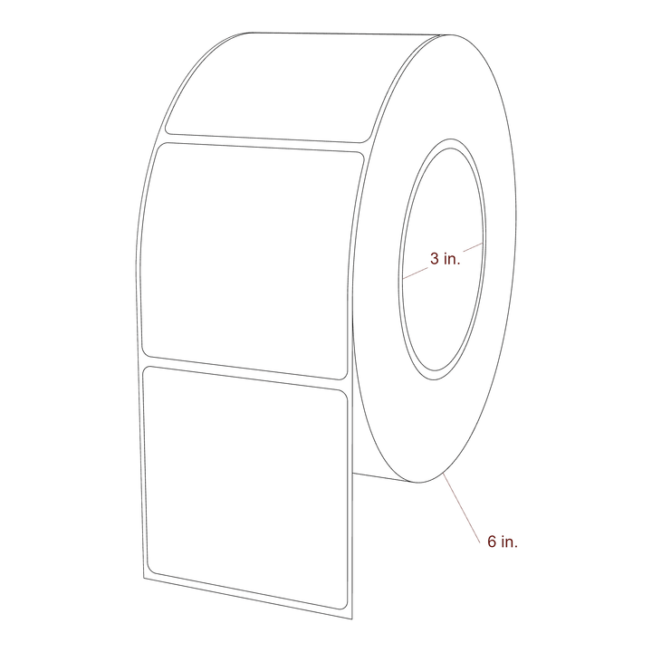 2.85" x 2.75" Inkjet Label Rolls | Fits Epson ColorWorks, VIPColor & Primera