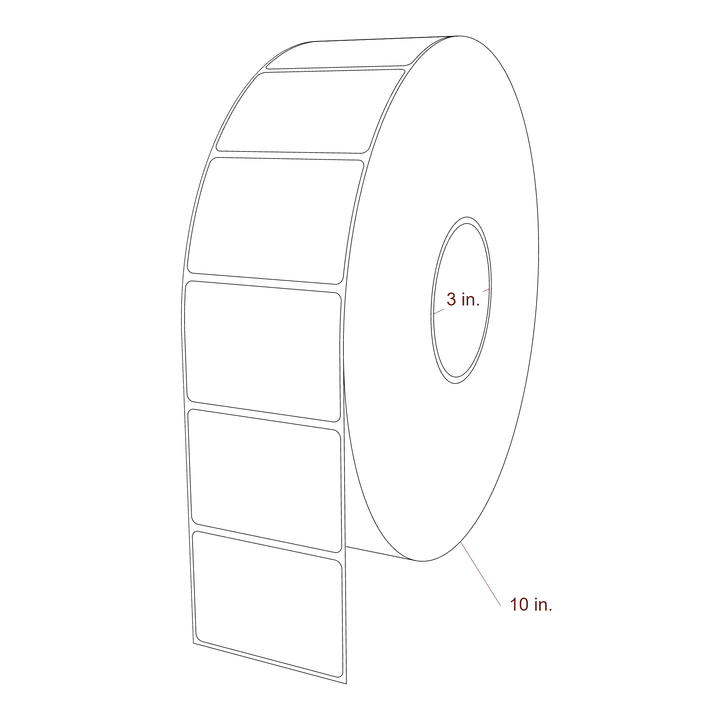 2.85" x 2" Inkjet Label Rolls | Fits Epson ColorWorks, VIPColor & Primera