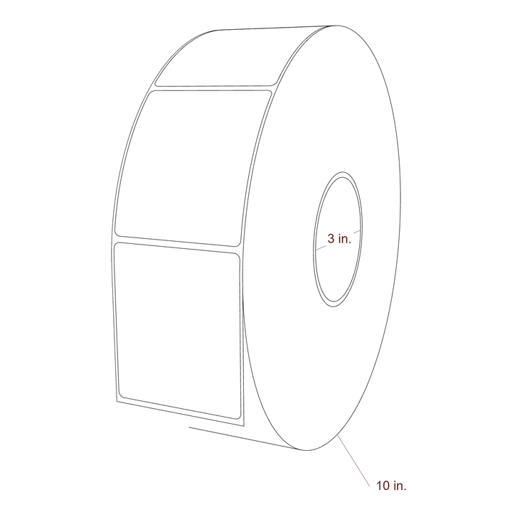 2.85" x 3.25" Inkjet Label Rolls | Fits Epson ColorWorks, VIPColor & Primera