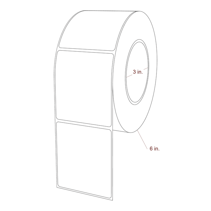 2.85" x 3.25" Inkjet Label Rolls | Fits Epson ColorWorks, VIPColor & Primera