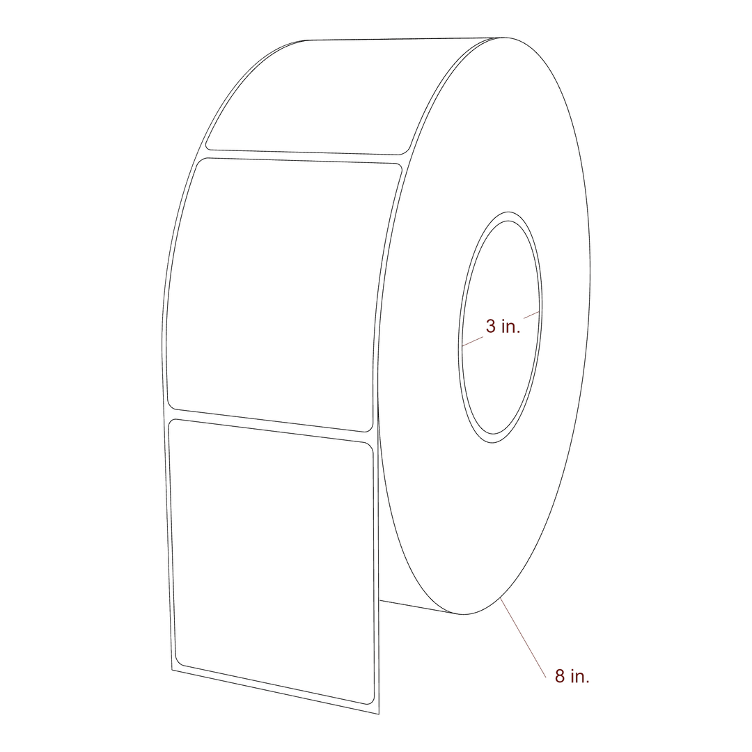 2.85" x 3.25" Inkjet Label Rolls | Fits Epson ColorWorks, VIPColor & Primera