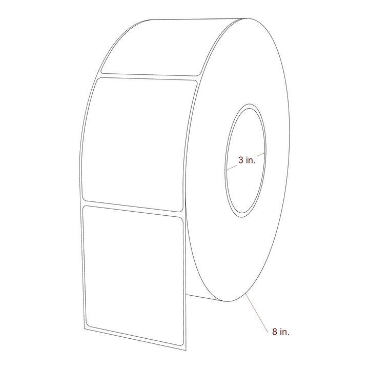 2.85" x 3.25" Inkjet Label Rolls | Fits Epson ColorWorks, VIPColor & Primera