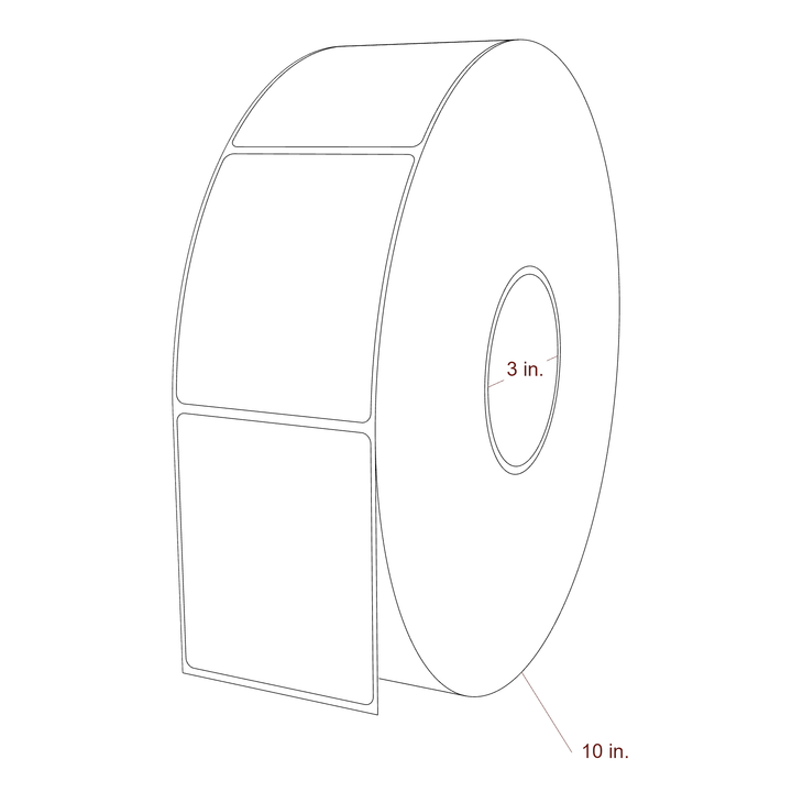 2.85" x 3.5" Inkjet Label Rolls | Fits Epson ColorWorks, VIPColor & Primera