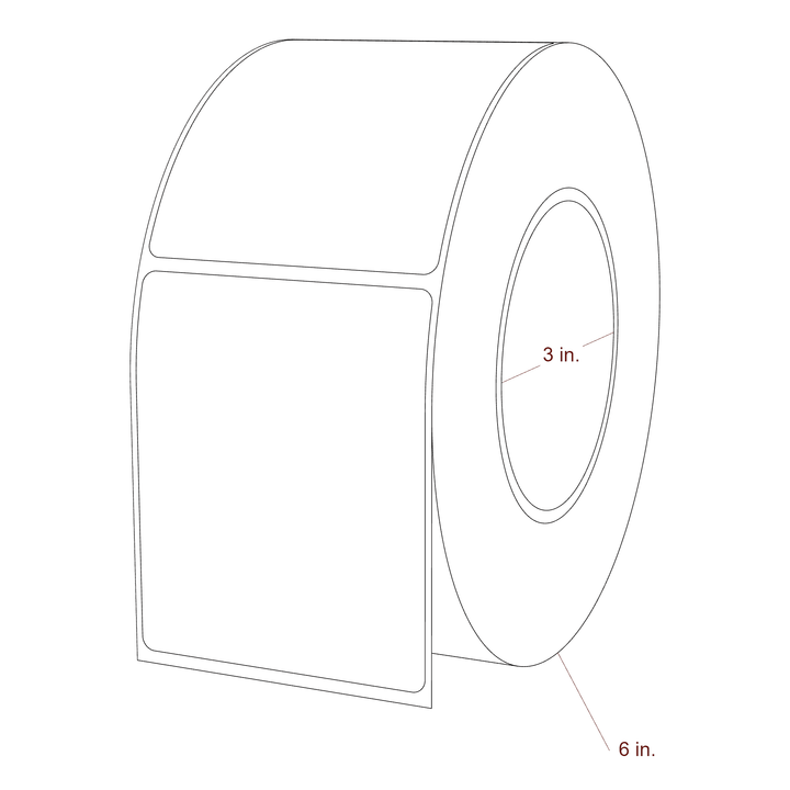 2.85" x 3.5" Inkjet Label Rolls | Fits Epson ColorWorks, VIPColor & Primera