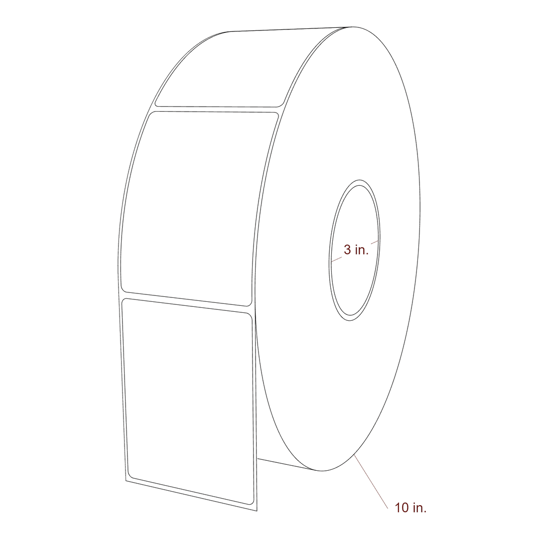 2.85" x 3.6875" Inkjet Label Rolls | Fits Epson ColorWorks, VIPColor & Primera