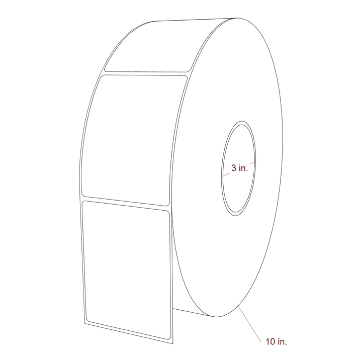 2.85" x 3.6875" Inkjet Label Rolls | Fits Epson ColorWorks, VIPColor & Primera