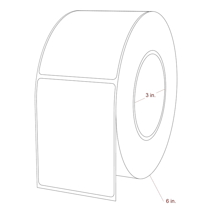 2.85" x 3.6875" Inkjet Label Rolls | Fits Epson ColorWorks, VIPColor & Primera