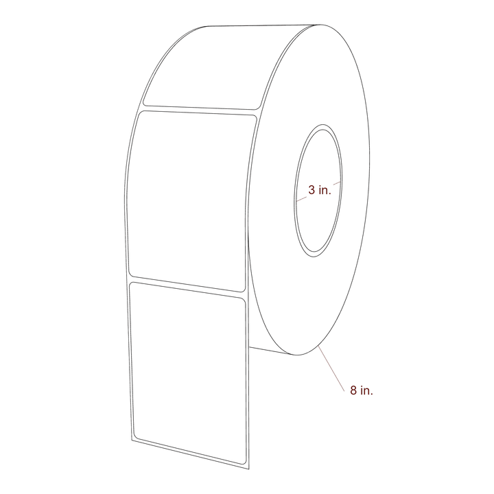 2.85" x 3.6875" Inkjet Label Rolls | Fits Epson ColorWorks, VIPColor & Primera