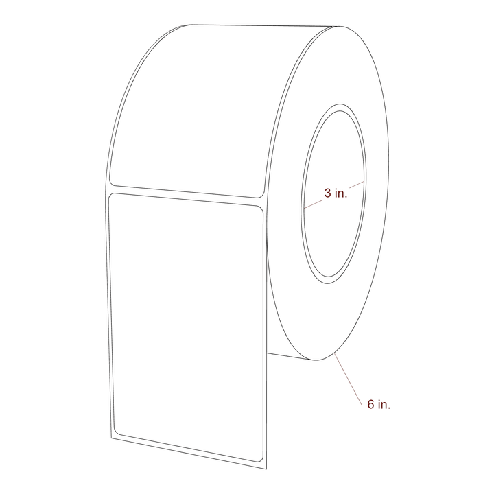 2.85" x 4.25" Inkjet Label Rolls | Fits Epson ColorWorks, VIPColor & Primera