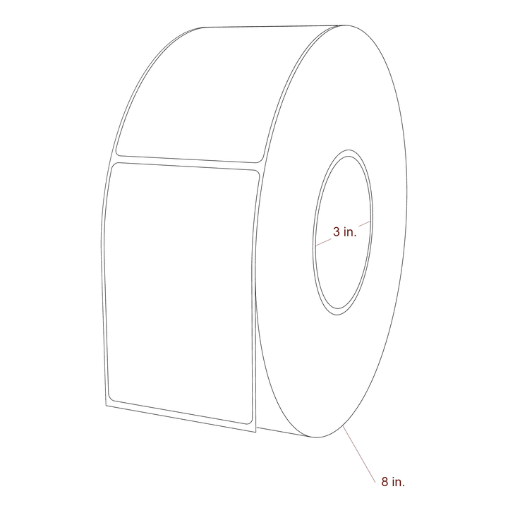 2.85" x 4.25" Inkjet Label Rolls | Fits Epson ColorWorks, VIPColor & Primera