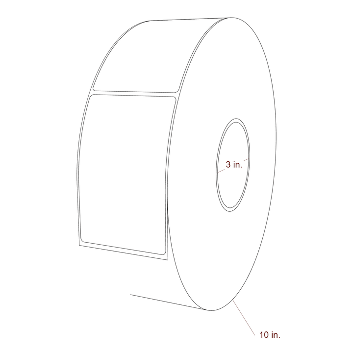 2.85" x 4.4375" Inkjet Label Rolls | Fits Epson ColorWorks, VIPColor & Primera