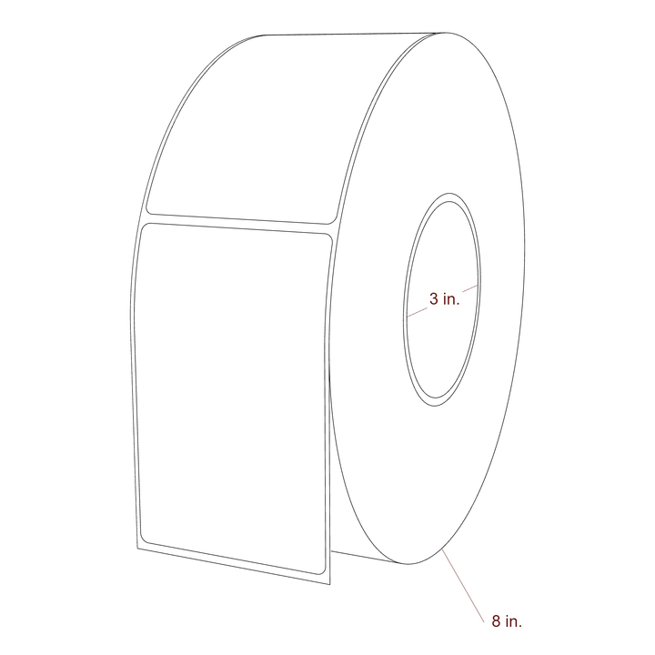 2.85" x 4.4375" Inkjet Label Rolls | Fits Epson ColorWorks, VIPColor & Primera