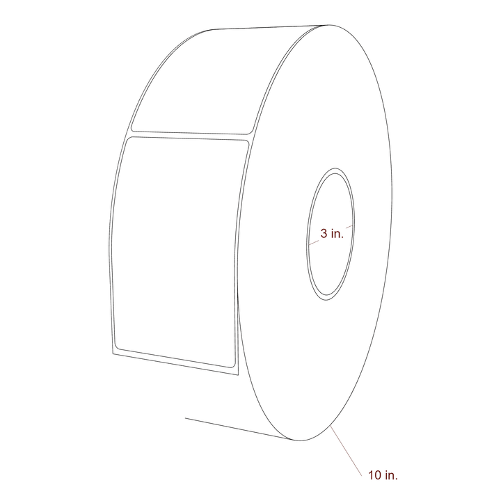 2.85" x 4.5" Inkjet Label Rolls | Fits Epson ColorWorks, VIPColor & Primera
