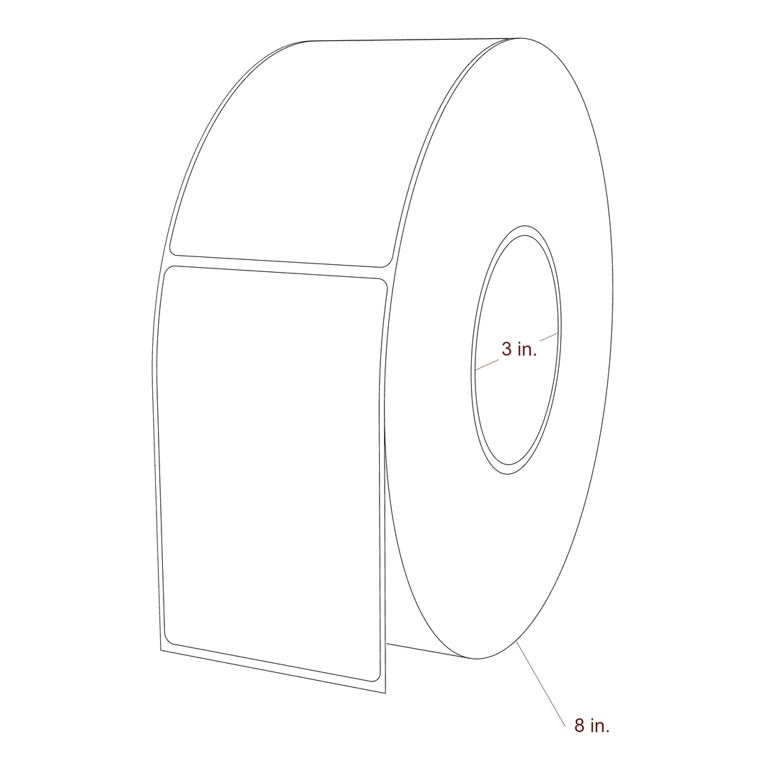 2.85" x 4.5" Inkjet Label Rolls | Fits Epson ColorWorks, VIPColor & Primera