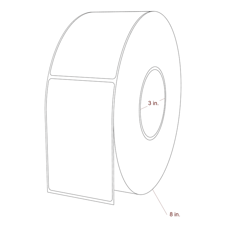 2.85" x 4.5" Inkjet Label Rolls | Fits Epson ColorWorks, VIPColor & Primera
