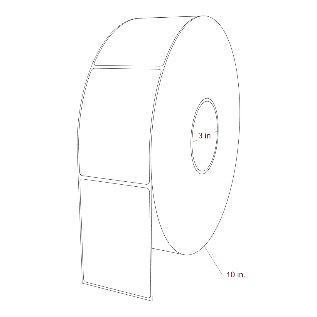 2.85" x 4" Inkjet Label Rolls | Fits Epson ColorWorks, VIPColor & Primera