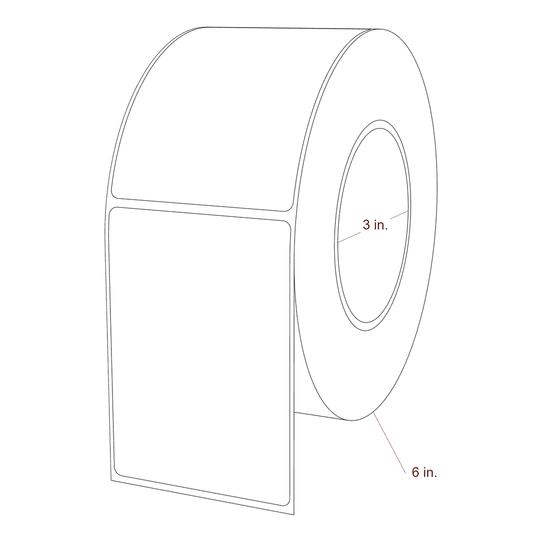 2.85" x 4" Inkjet Label Rolls | Fits Epson ColorWorks, VIPColor & Primera
