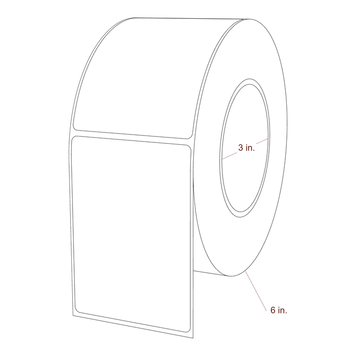 2.85" x 4" Inkjet Label Rolls | Fits Epson ColorWorks, VIPColor & Primera