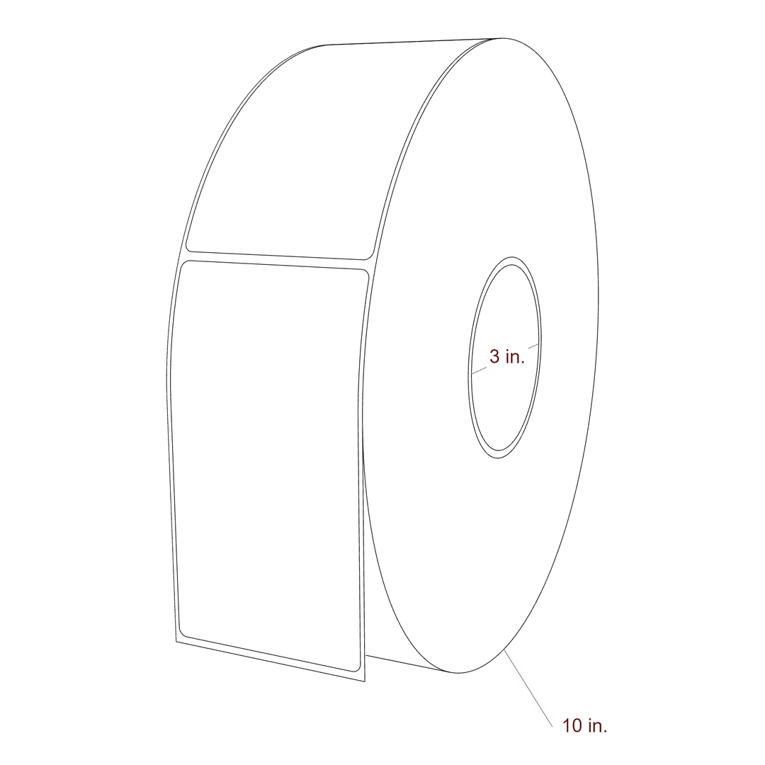 2.85" x 5.25" Inkjet Label Rolls | Fits Epson ColorWorks, VIPColor & Primera