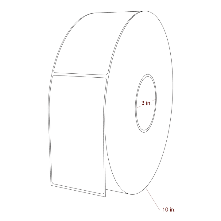 2.85" x 5.25" Inkjet Label Rolls | Fits Epson ColorWorks, VIPColor & Primera