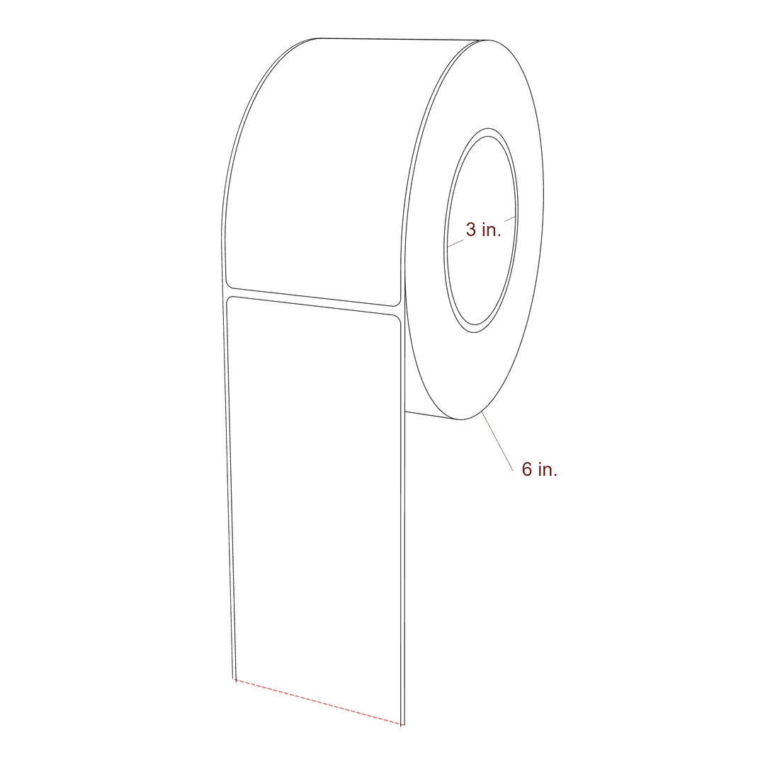 2.85" x 5.25" Inkjet Label Rolls | Fits Epson ColorWorks, VIPColor & Primera