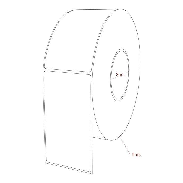 2.85" x 5.25" Inkjet Label Rolls | Fits Epson ColorWorks, VIPColor & Primera