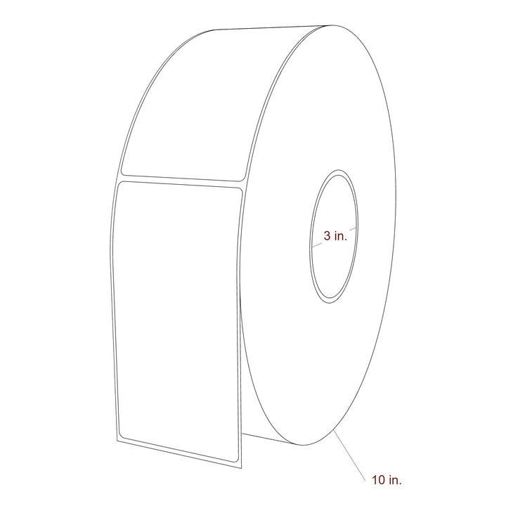 2.85" x 5.4375" Inkjet Label Rolls | Fits Epson ColorWorks, VIPColor & Primera