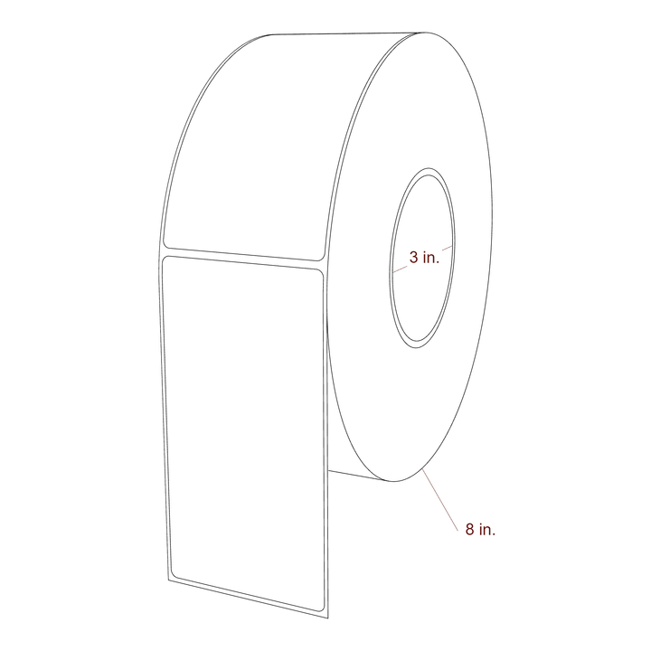 2.85" x 5.4375" Inkjet Label Rolls | Fits Epson ColorWorks, VIPColor & Primera