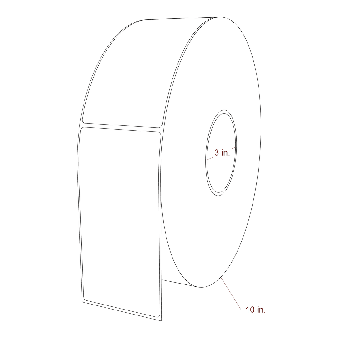2.85" x 5.75" Inkjet Label Rolls | Fits Epson ColorWorks, VIPColor & Primera