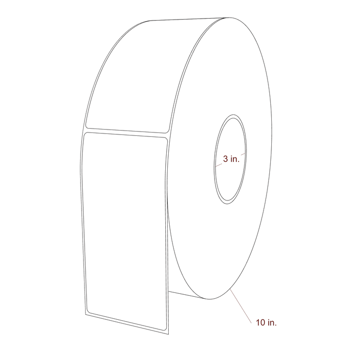 2.85" x 5.75" Inkjet Label Rolls | Fits Epson ColorWorks, VIPColor & Primera