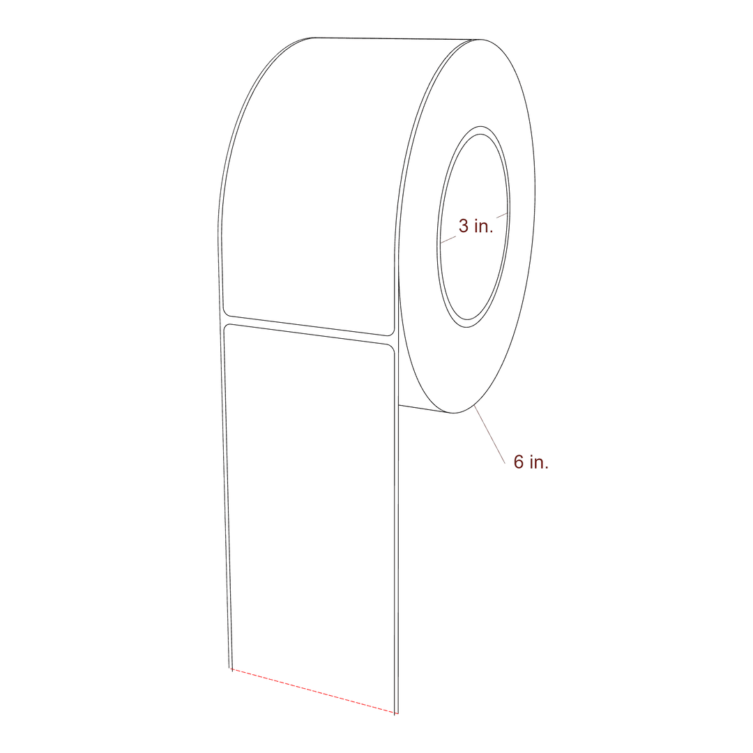 2.85" x 5.75" Inkjet Label Rolls | Fits Epson ColorWorks, VIPColor & Primera