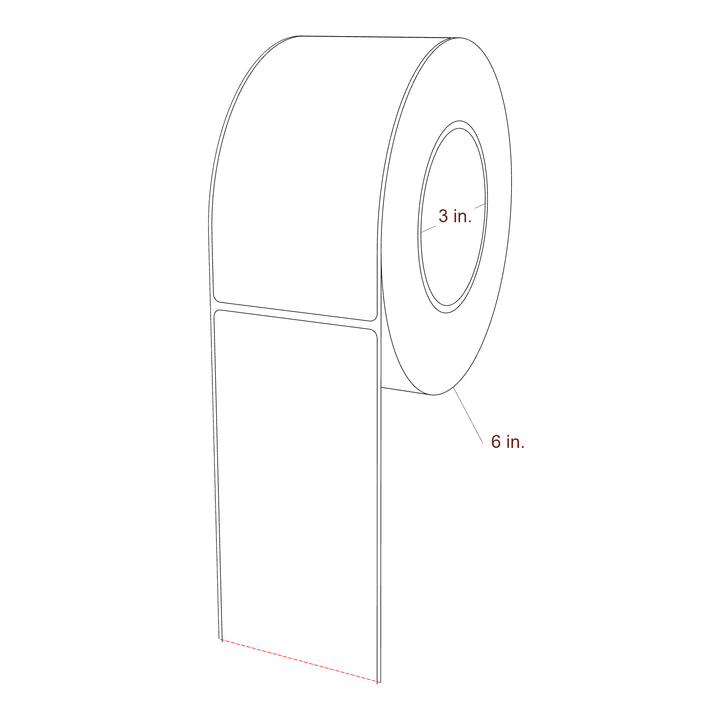 2.85" x 5.75" Inkjet Label Rolls | Fits Epson ColorWorks, VIPColor & Primera