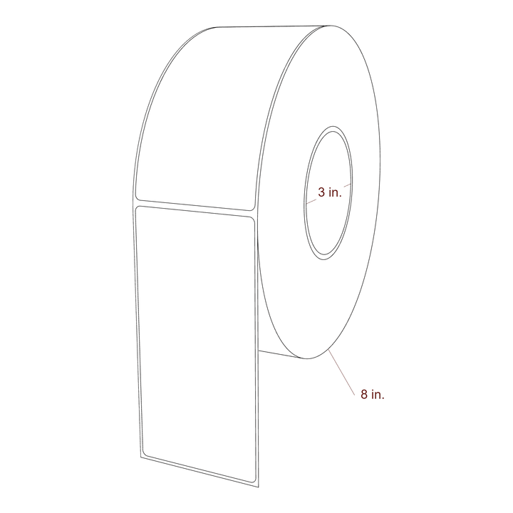 2.85" x 5.75" Inkjet Label Rolls | Fits Epson ColorWorks, VIPColor & Primera
