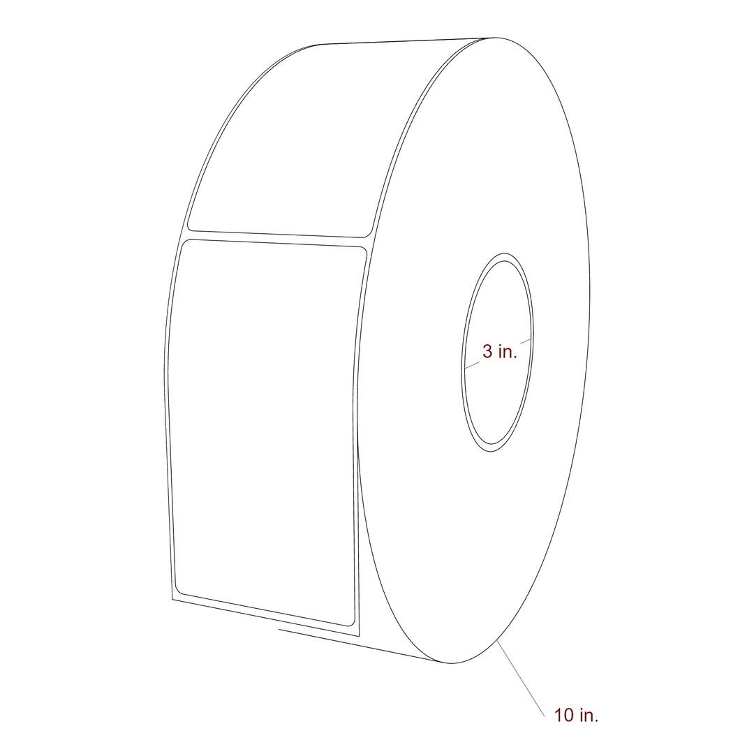 2.85" x 5" Inkjet Label Rolls | Fits Epson ColorWorks, VIPColor & Primera