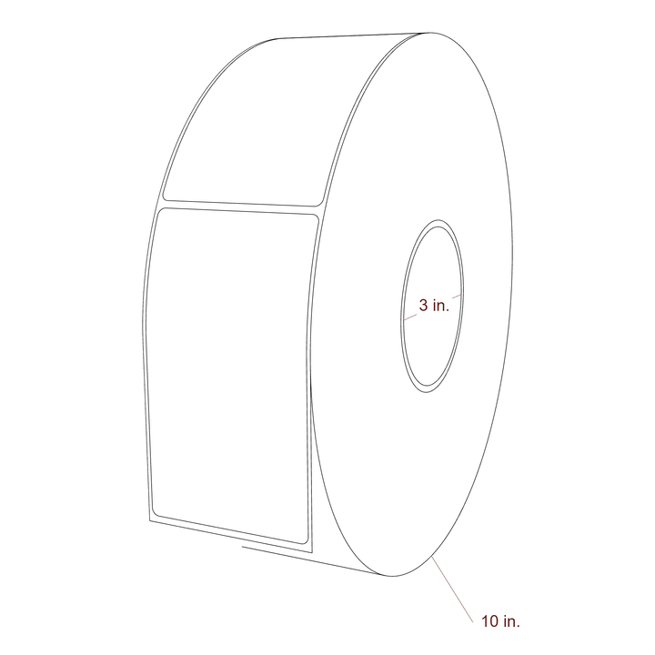 2.85" x 5" Inkjet Label Rolls | Fits Epson ColorWorks, VIPColor & Primera