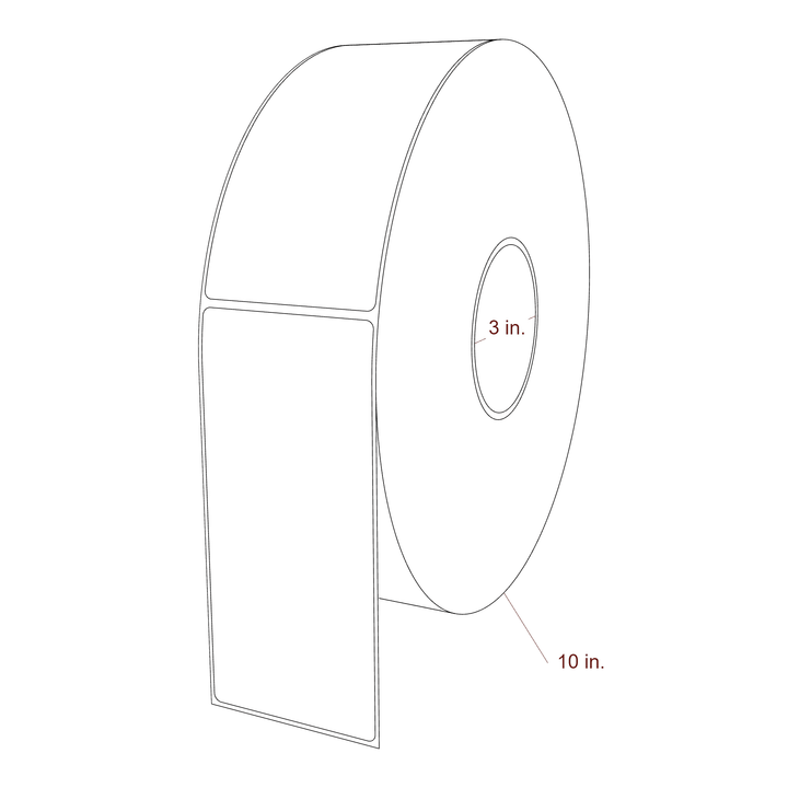 2.85" x 6.25" Inkjet Label Rolls | Fits Epson ColorWorks, VIPColor & Primera