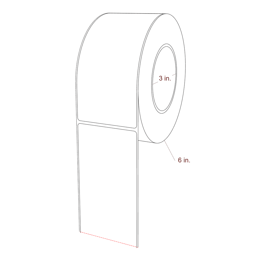 2.85" x 6.25" Inkjet Label Rolls | Fits Epson ColorWorks, VIPColor & Primera
