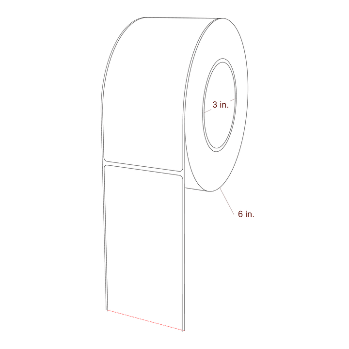 2.85" x 6.25" Inkjet Label Rolls | Fits Epson ColorWorks, VIPColor & Primera