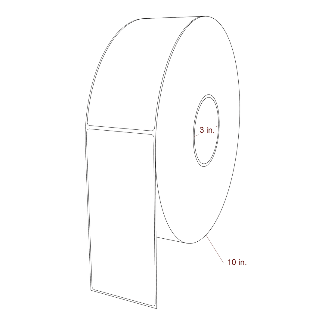 2.85" x 6.5" Inkjet Label Rolls | Fits Epson ColorWorks, VIPColor & Primera